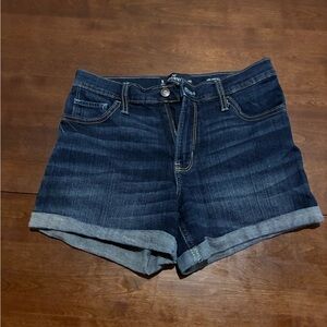 Hollister high rise midi Denim Women's Shorts